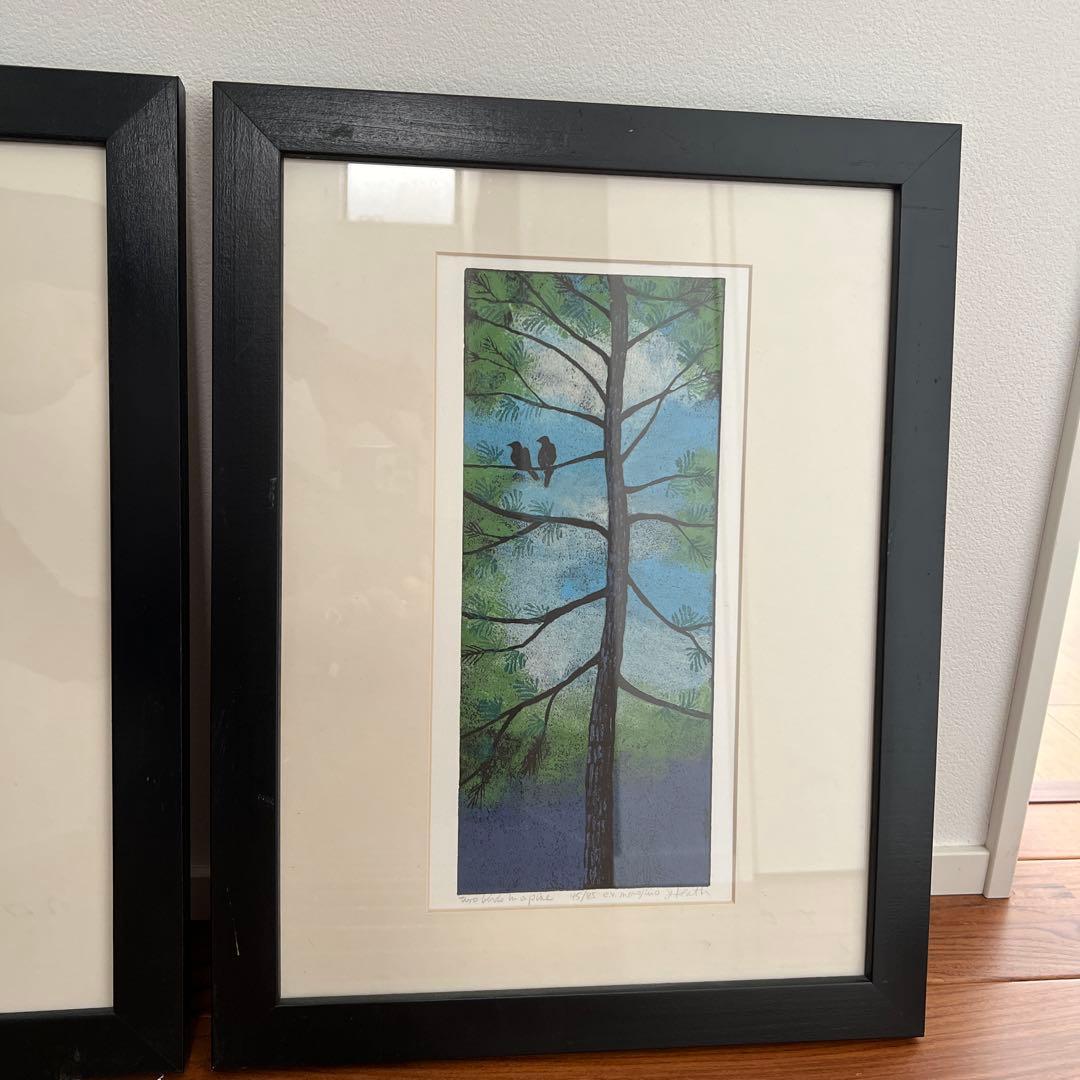 2点セット＊アメリカ東海岸で購入＊JAN HEATHの自然をモチーフにしたアート