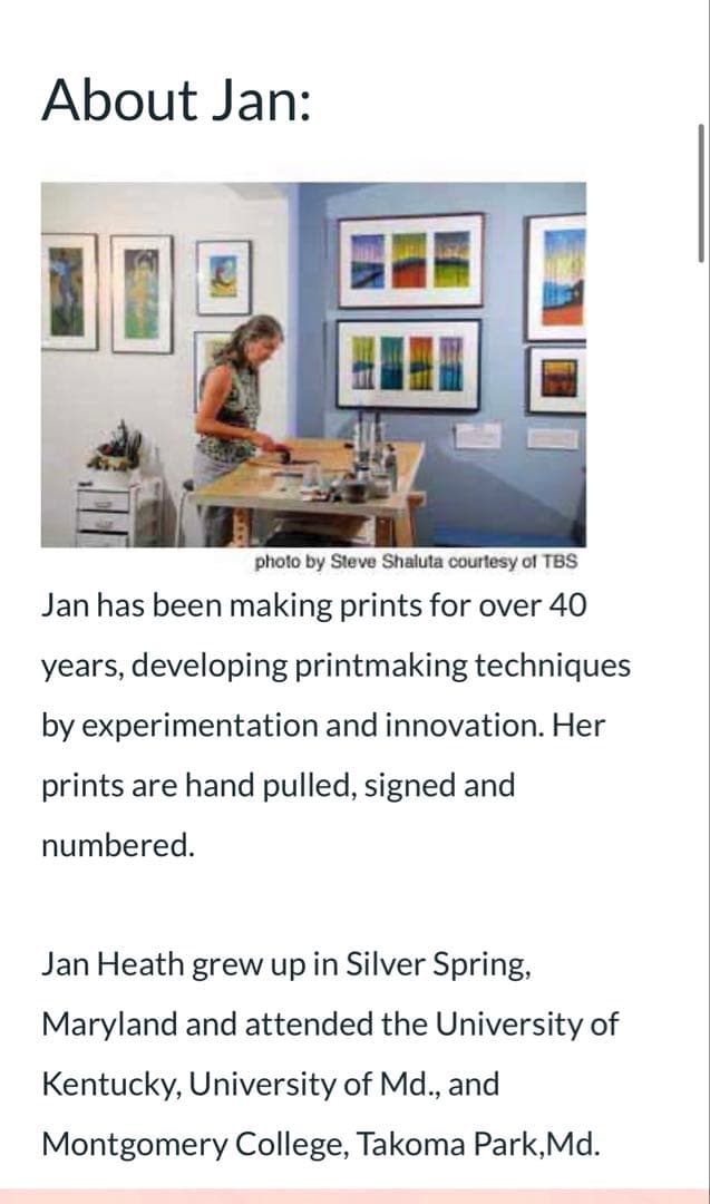 2点セット＊アメリカ東海岸で購入＊JAN HEATHの自然をモチーフにしたアート