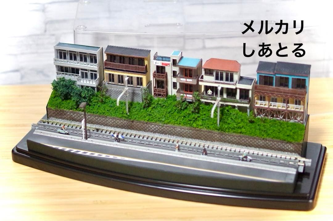 江ノ電 七里ガ浜 鉄道ジオラマ展示台 Nゲージ 鉄コレ 鉄道模型