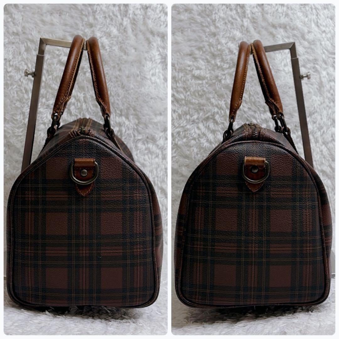 希少カラー✨ポロラルフローレン チェック ハンドバッグ ミニボストン