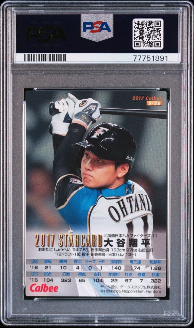 2017 カルビー 大谷翔平 赤箔サインカード - メルカリ