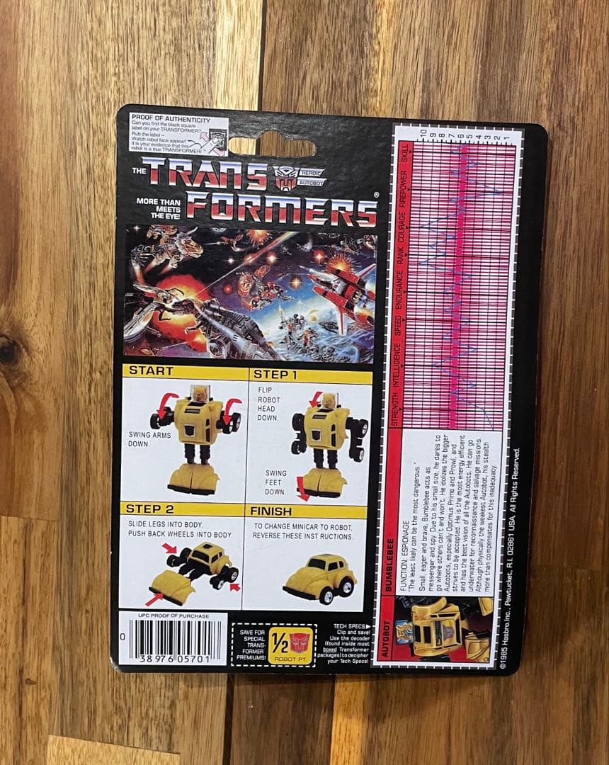 トランスフォーマー オートボット　バンブル　bumblebee g1 海外版