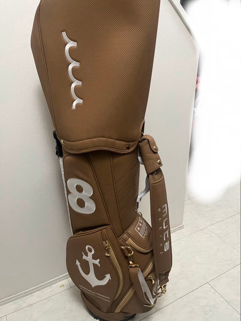 muta MARINE キャディバッグ ブラウン 新品未使用　ムータマリン 強く、美しい、最強のキャディバッグ誕生！ ムータ・マリン「コンティ