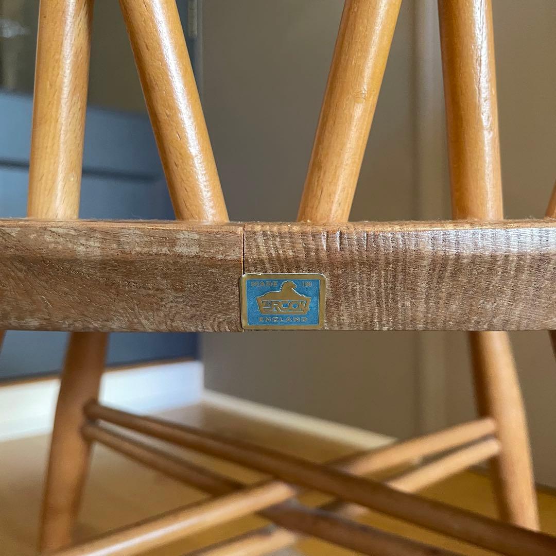 希少！アーコール クロスバックチェア 刻印ラベルあり - メルカリ