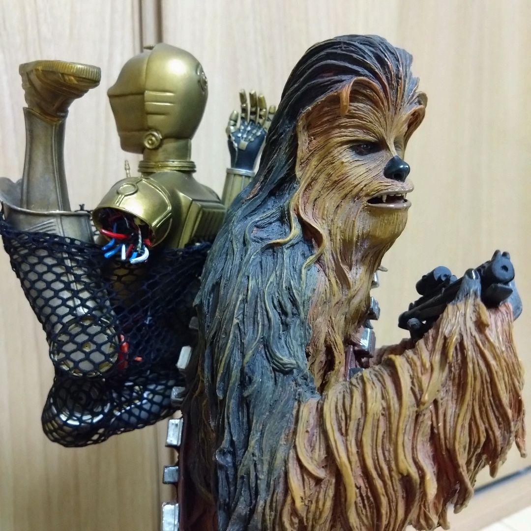 【超貴重】チューバッカ＆C-3POスタチュー シリアルPROMO GG社長サイン