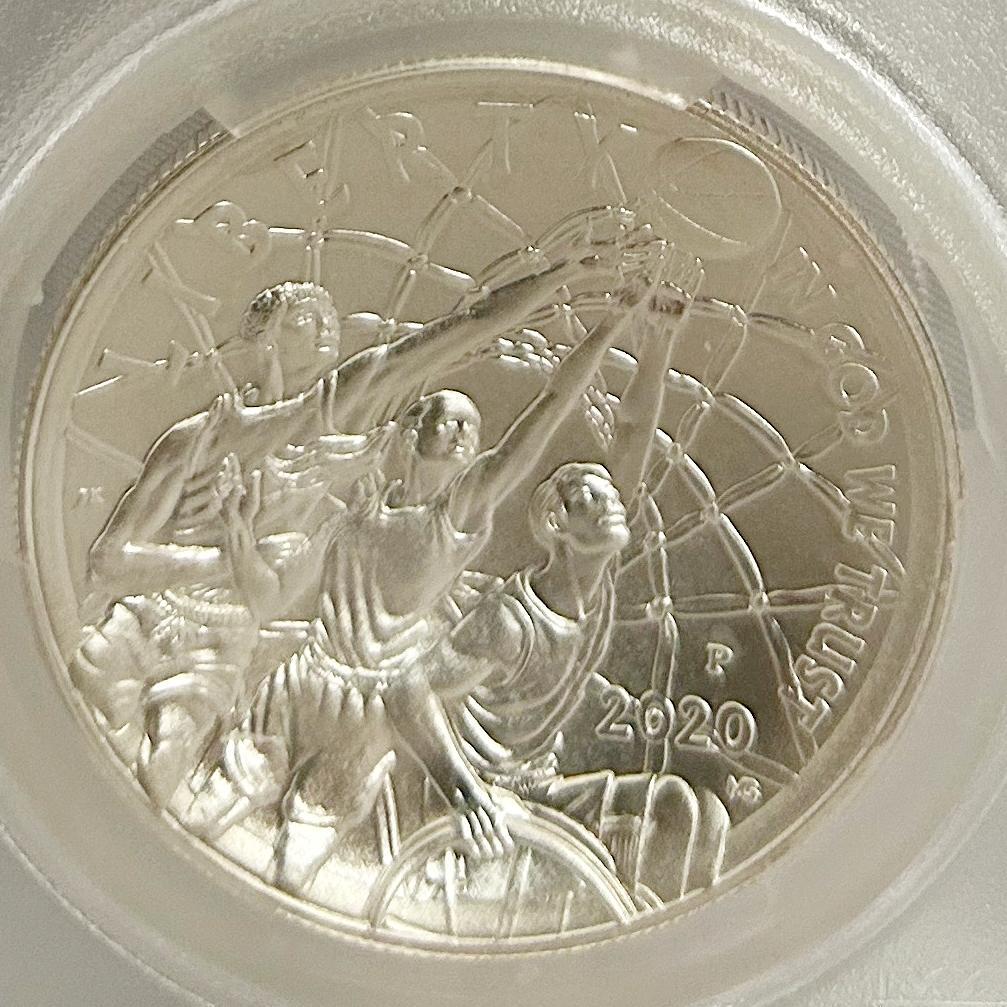 2020年 アメリカ バスケットボールコイン PCGS MS70 S1＄
