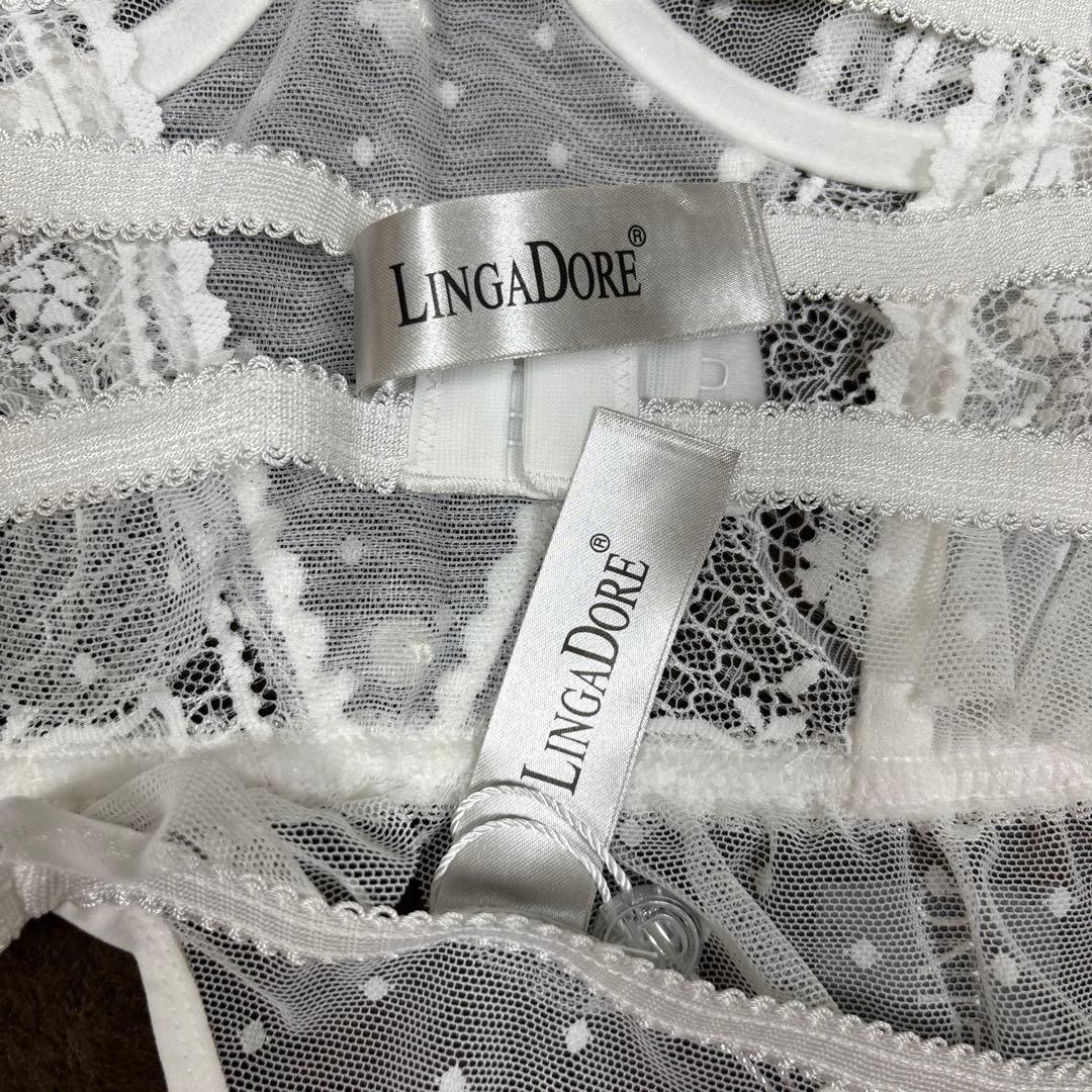 LINGADORE ビスチェ　ブラジャー　タンガ　ベビードール　総レース　ドット