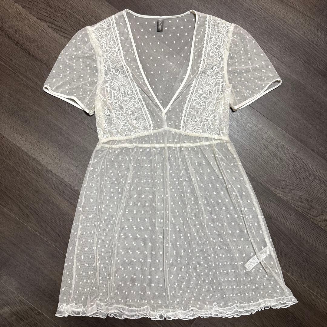 LINGADORE ビスチェ　ブラジャー　タンガ　ベビードール　総レース　ドット