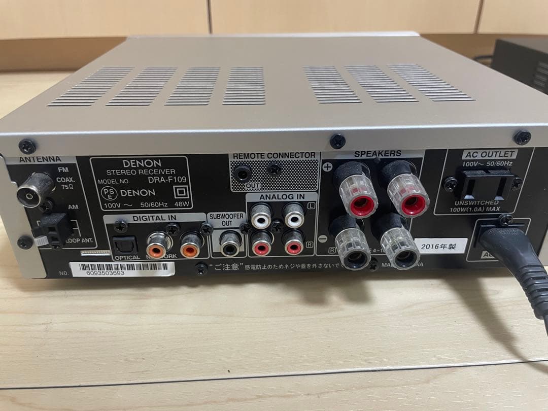 美品 デノン ステレオレシーバー DRA-F109 アンプ - メルカリ