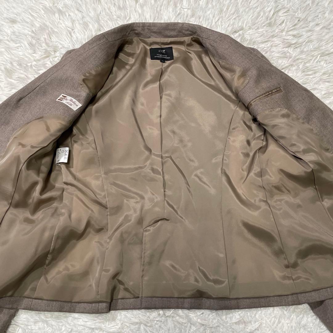 美品 23区 スーツセットアップ ジャケット パンツ 大きいサイズ