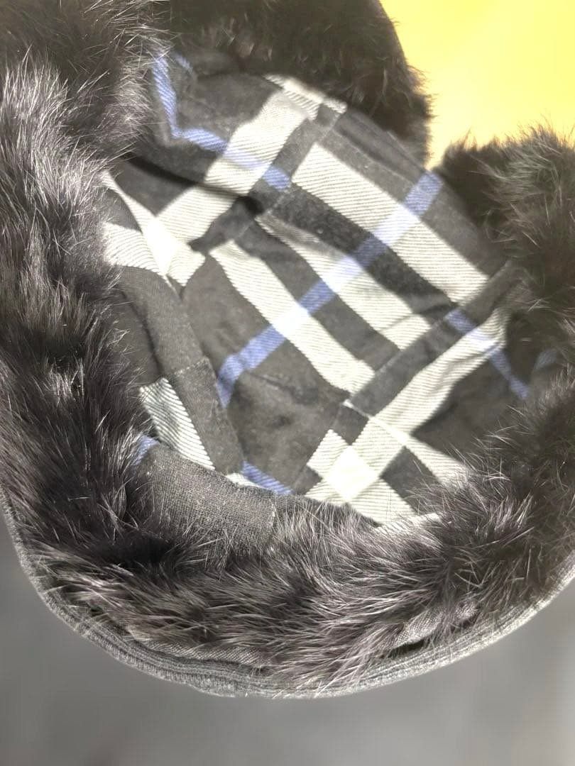 廃盤✨️バーバリーブラックレーベル リアルファー付きパーカー ノバ