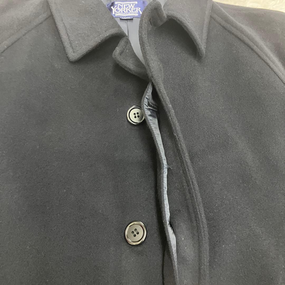 ニューヨーカー カシミヤ ウール ステンカラー バルマカーン コート