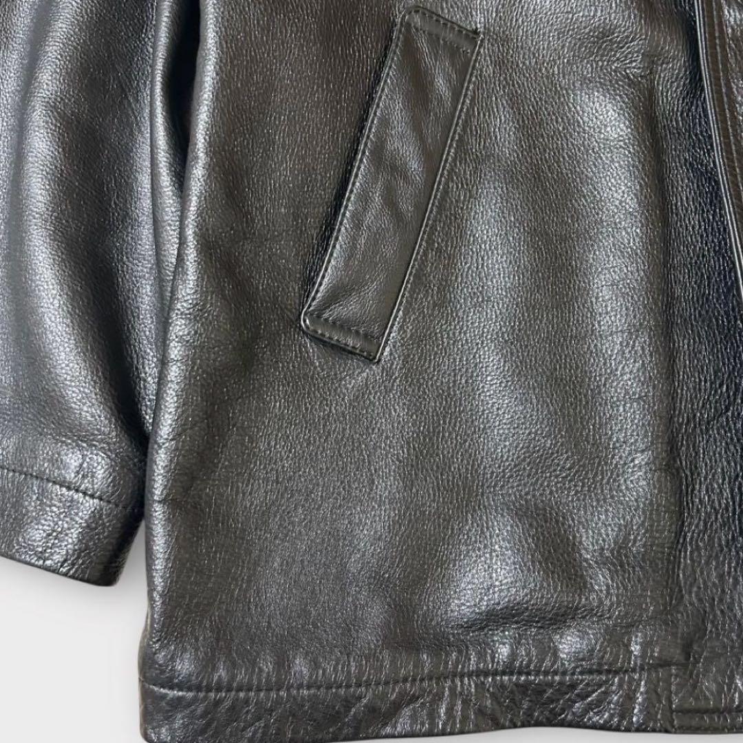 90's vintage カーコート (L) 本革 牛革 雰囲気抜群 常田 - メルカリ