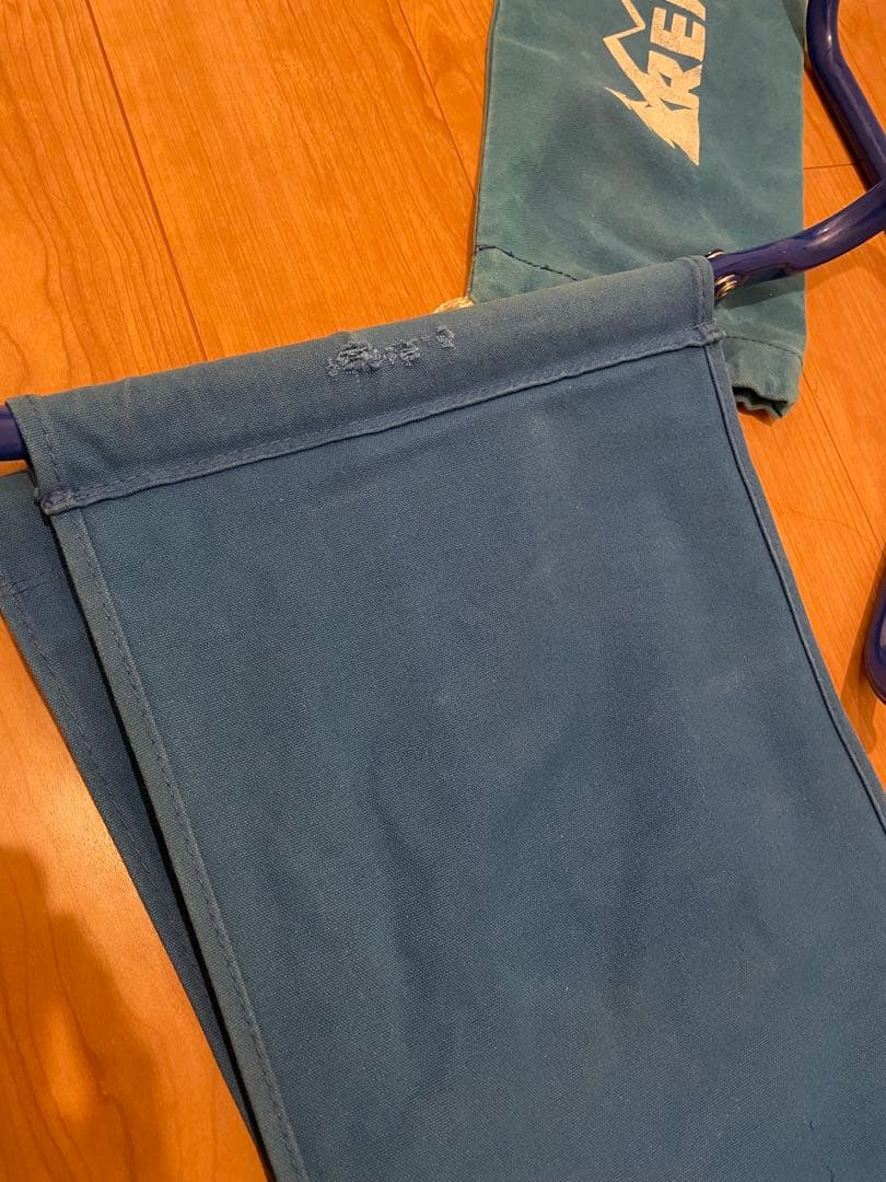 80s REI トラベルチェア ブルー バイヤーオブメイン - メルカリ