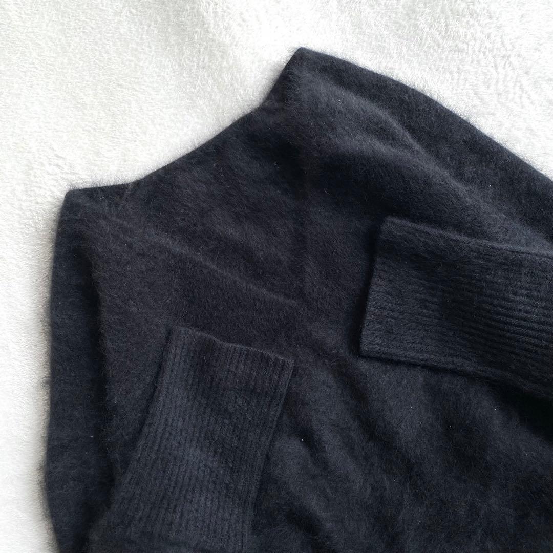 【美品✨】Deuxieme Classe ふわふわ　シャギーVネックニット　黒 sakishimatokyo ニット セーター 「ふわふわ」ミックスシャギー V