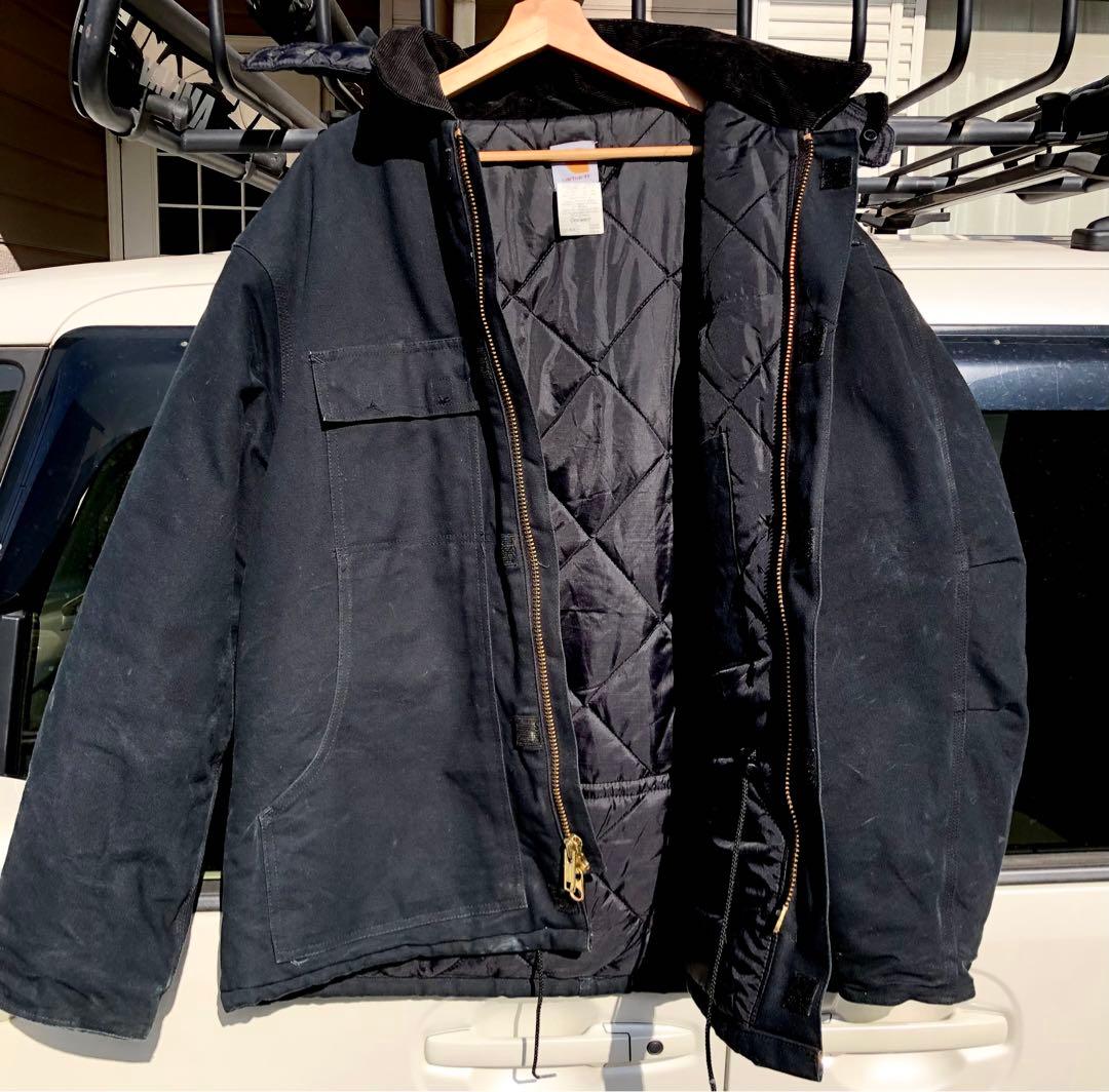 ま*様 Carhartt トラディショナルコート ブラック 90's 希少フード