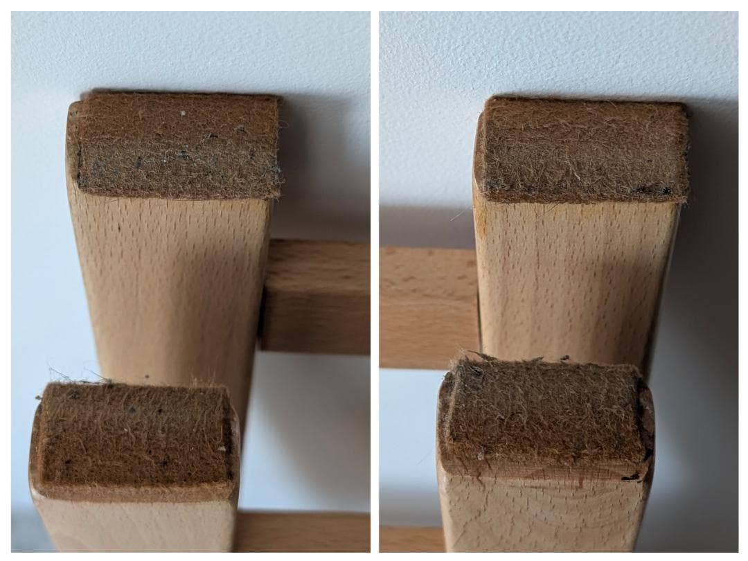 90s ビンテージ 無印 イタリア製 ブナ材 折りたたみチェア 2脚セット