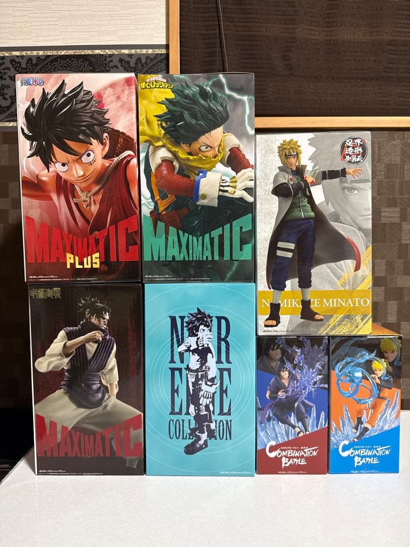 フィギュア　まとめ売り　7点(ワンピース　呪術廻戦　ナルト　ヒロアカ)