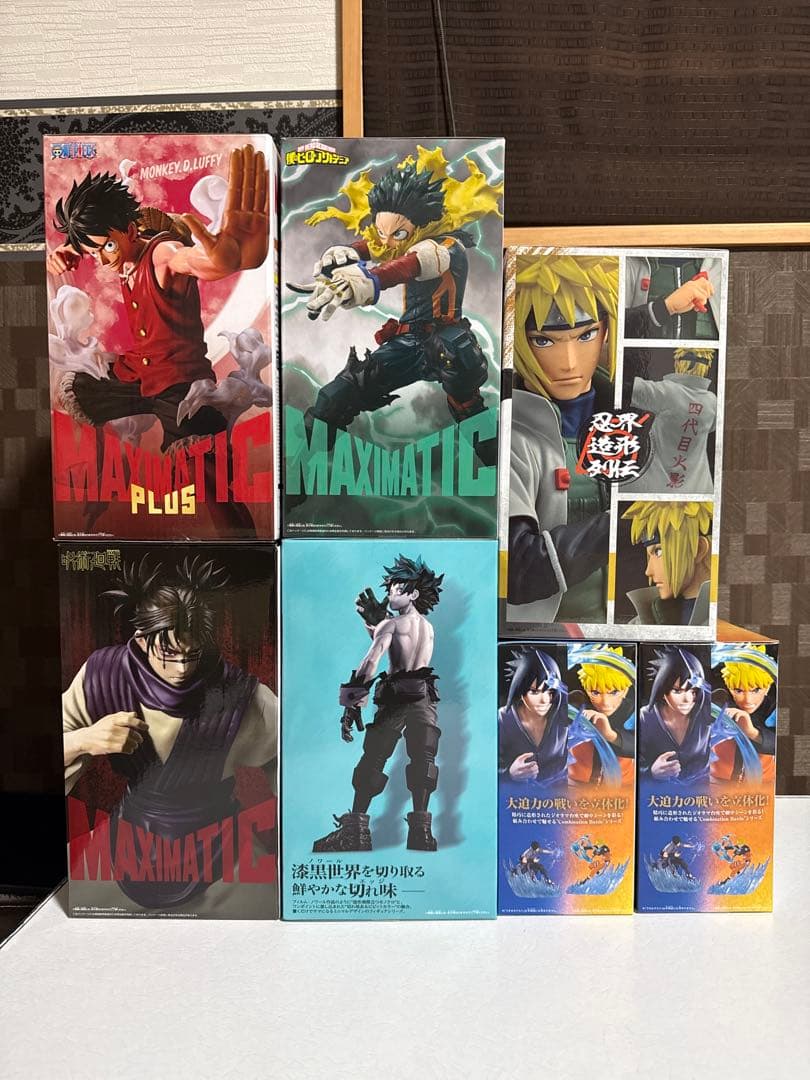 フィギュア　まとめ売り　7点(ワンピース　呪術廻戦　ナルト　ヒロアカ)