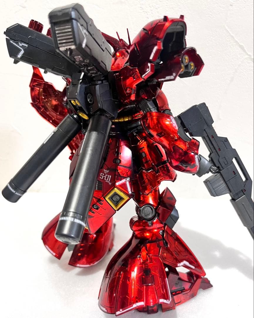 RG 1/144 サザビー メカニカルコアメッキ 完成品　水転写デカール付き