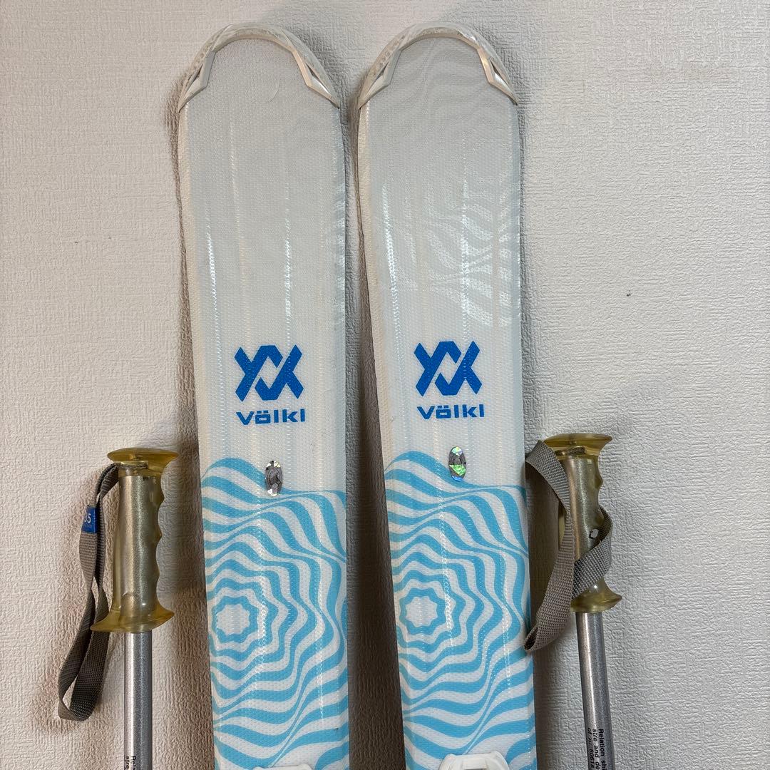 ジュニアスキーセット VolklFLAIR 110cm 21cm ストック付 - メルカリ