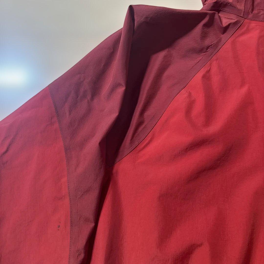 montbell tech shell jacket レッドL 短丈ドローコード - メルカリ