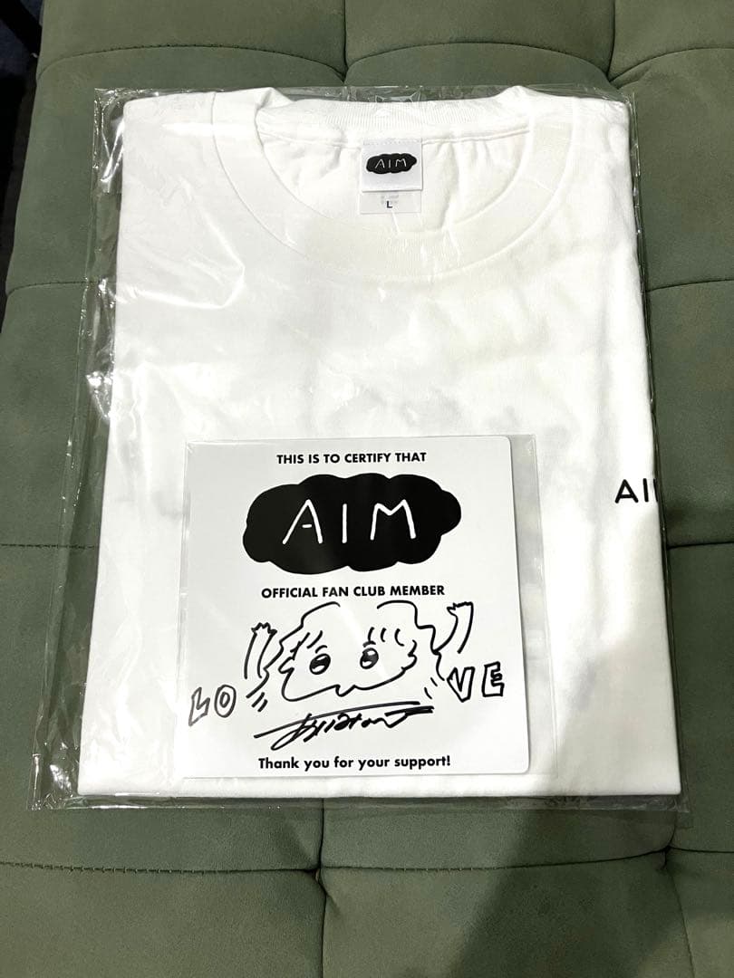 貴重 あいみょん 直筆サイン色紙&TシャツAIM限定 ファンクラブ グッズ