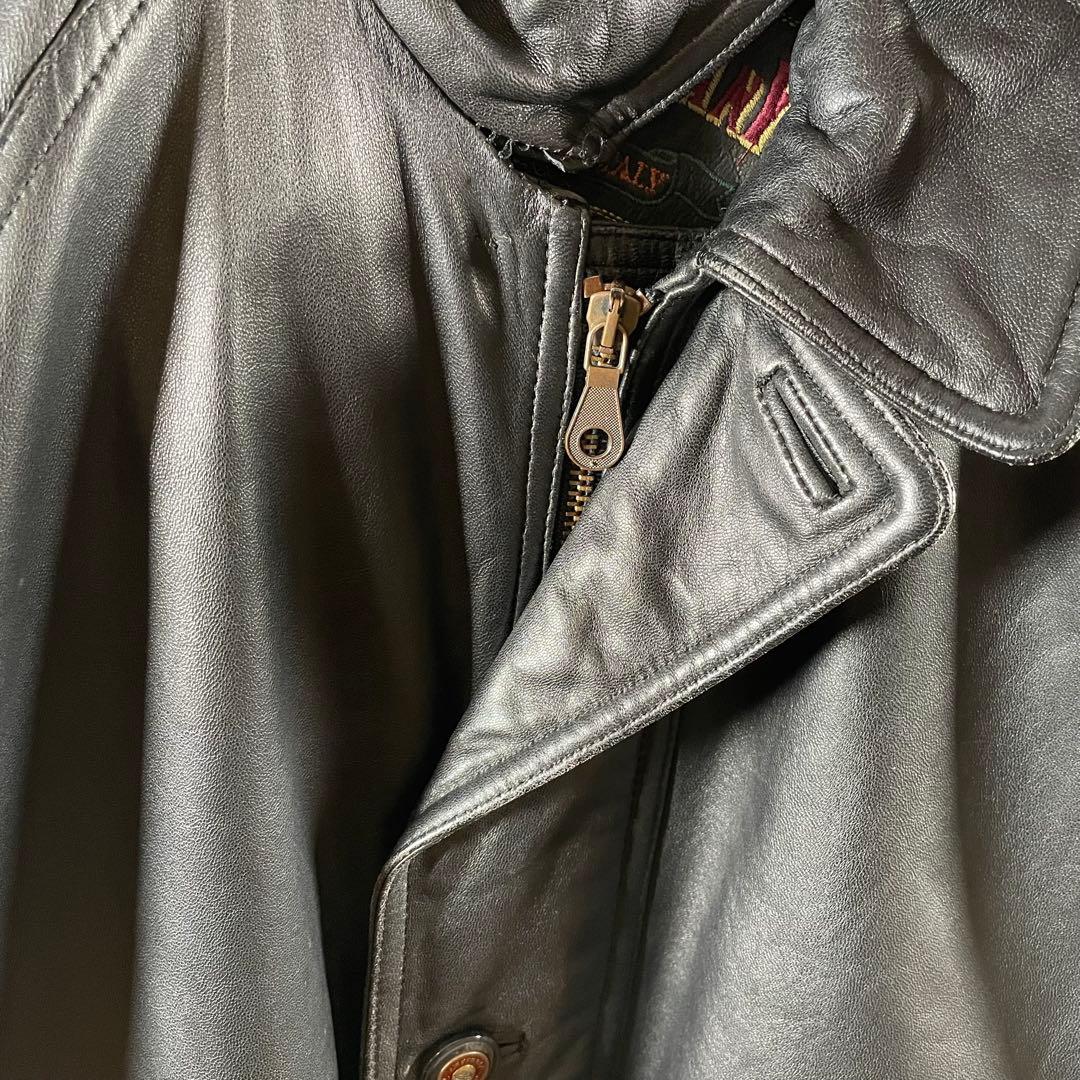 90s vintage レザー カーコート カバーオール 菅田将暉 - メルカリ