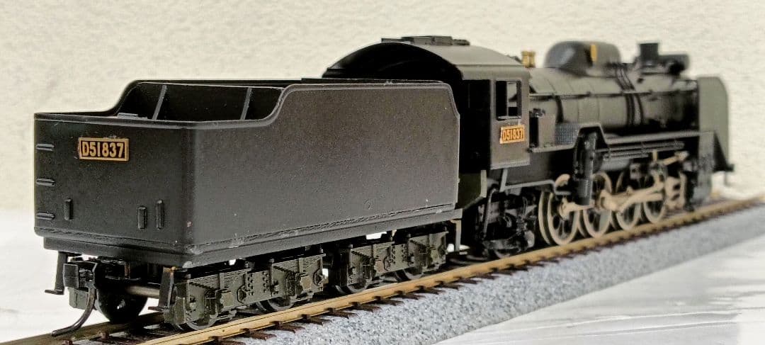 HOゲージ 天賞堂アダチ Ｄ51蒸気機関車、カンモーター、メンテナンス済