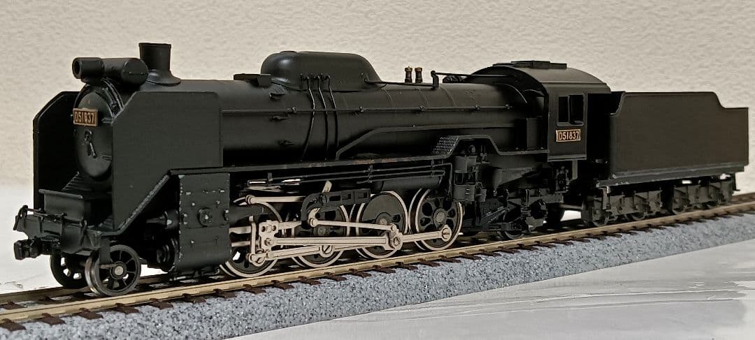 HOゲージ 天賞堂アダチ Ｄ51蒸気機関車、カンモーター、メンテナンス済