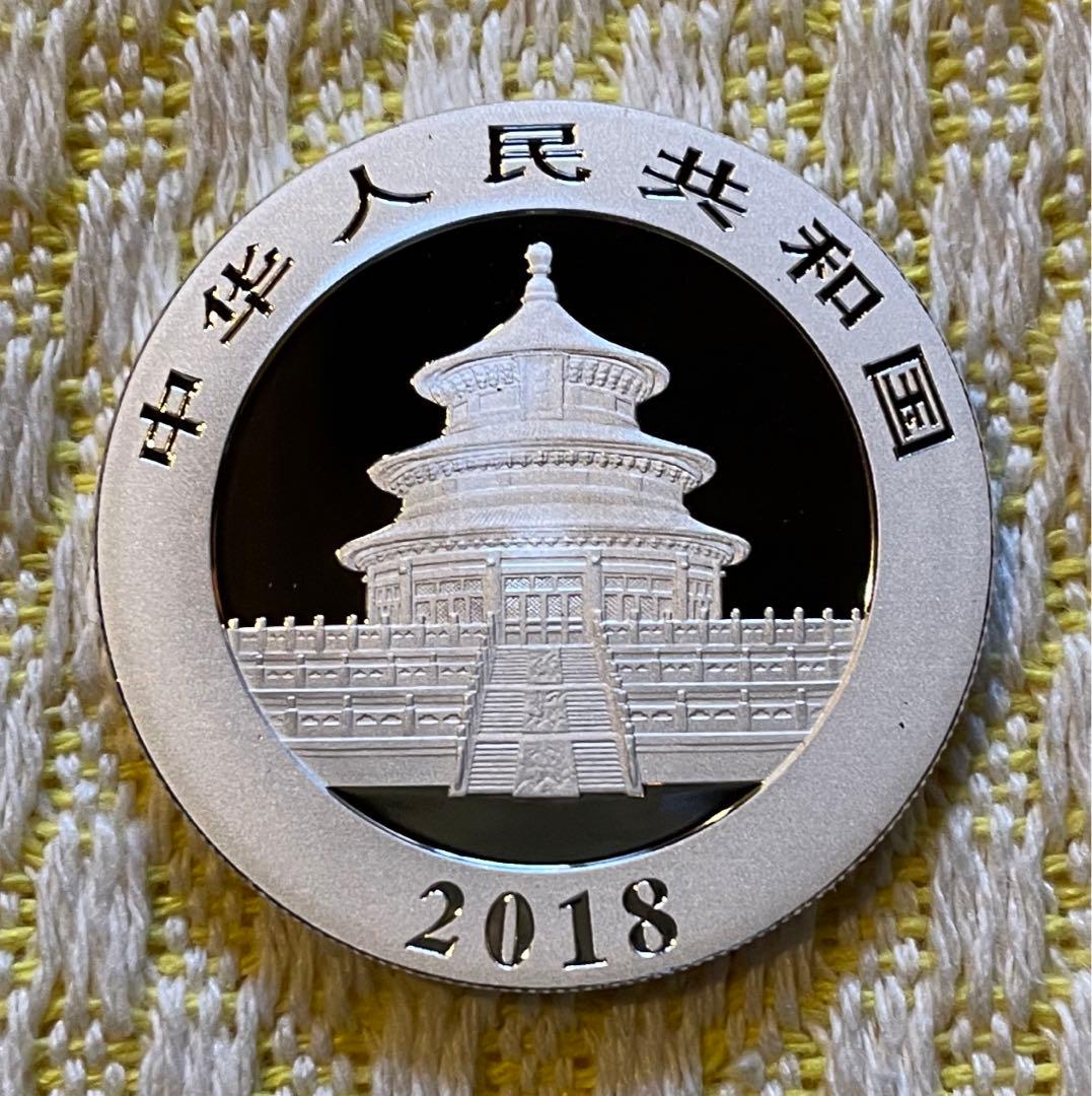 2018年 純銀 パンダ銀貨 30g 中国 10元 シルバーコイン - メルカリ