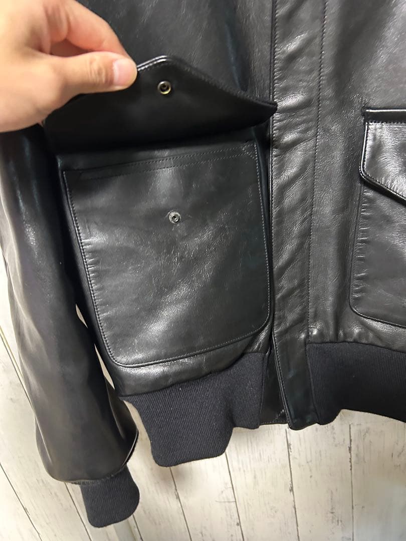 H beaty&youth レザージャケット A-2 フライトジャケット - メルカリ