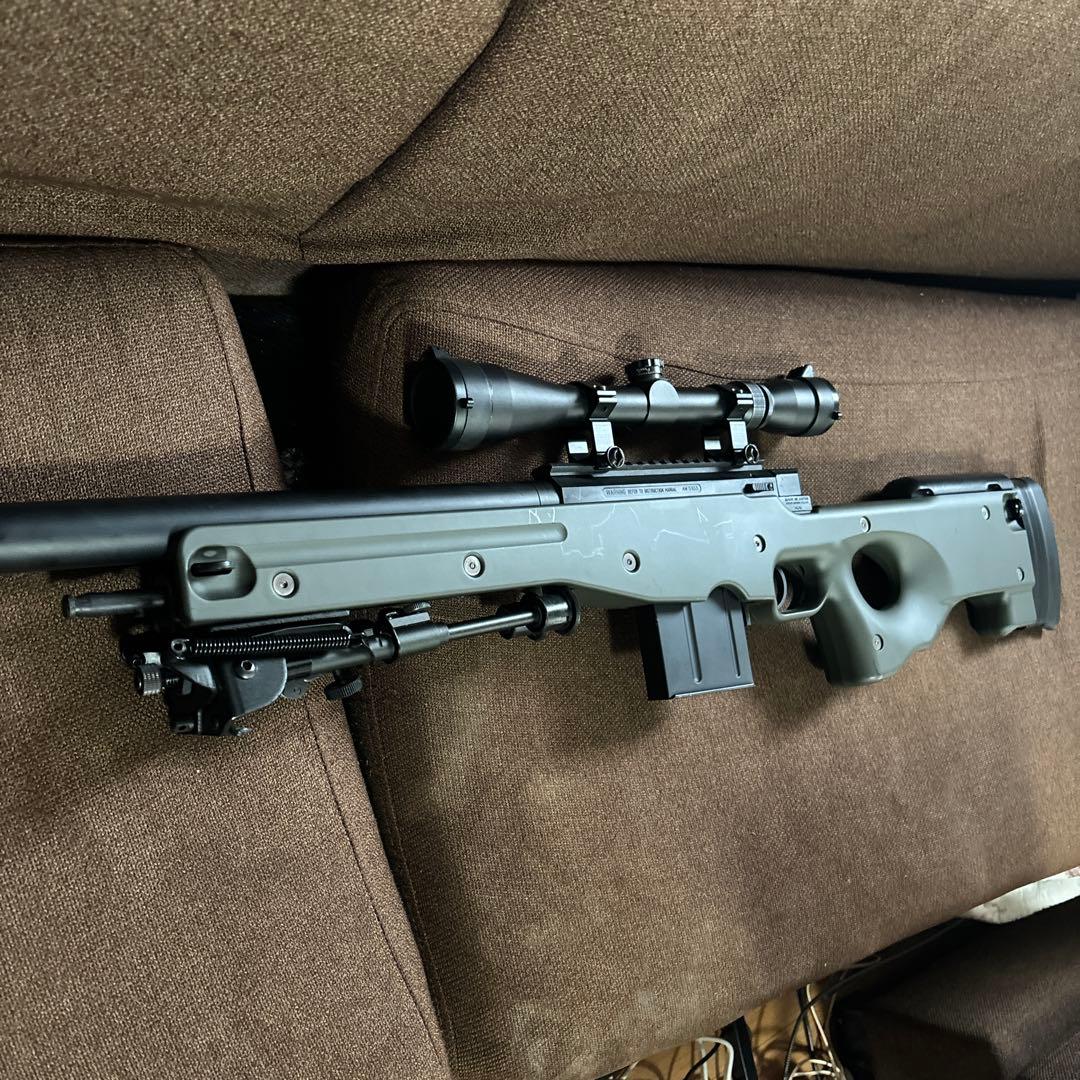 東京マルイ L96 AWS グリーン スコープ バイポッド 赤井 スナイパー