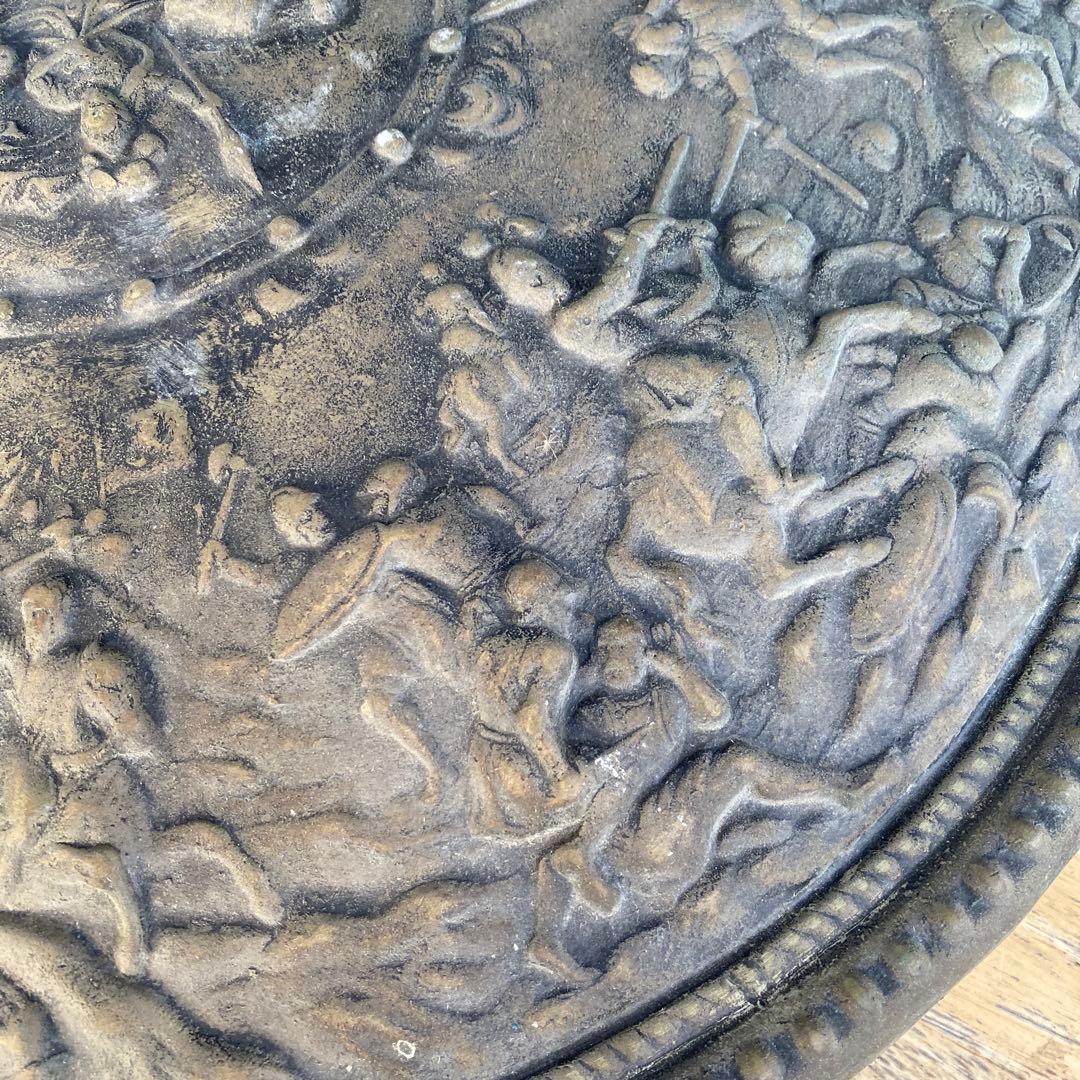 古代ギリシャの盾 レプリカ アンティーク 直径48cm 金属