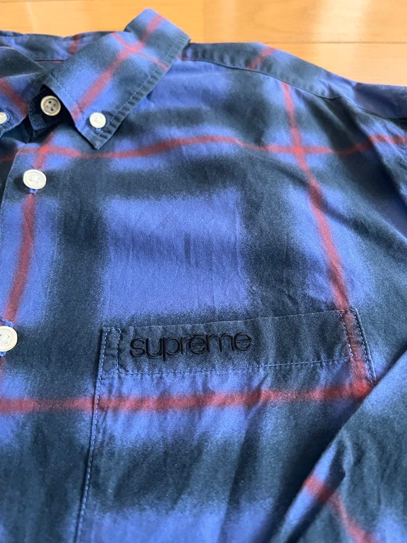 supreme オンブレチェックシャツ - メルカリ