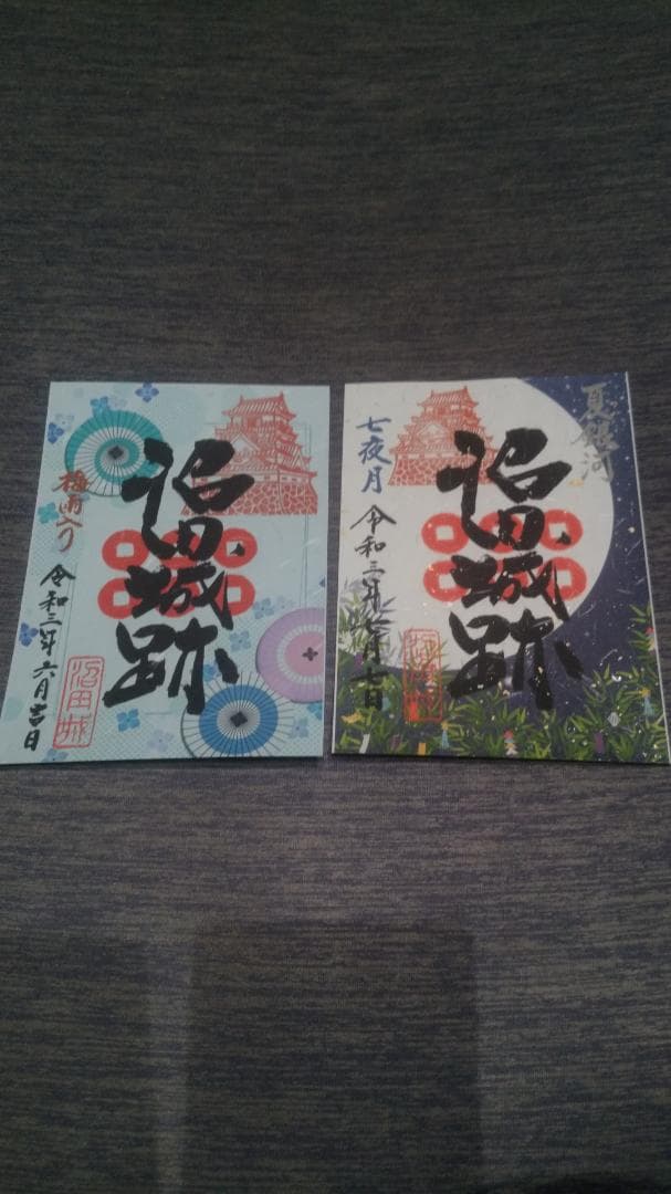 令和三年、沼田城限定御城印、タイプA、1月から12月まで、コロナ御城印、全13枚