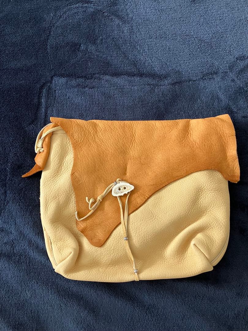 バッグ NasngwamXEARLYMORNING DEERSKINMESSENGER Nasngwam.×early morning / DEARSKIN MESSENGER BAG (CAMEL)