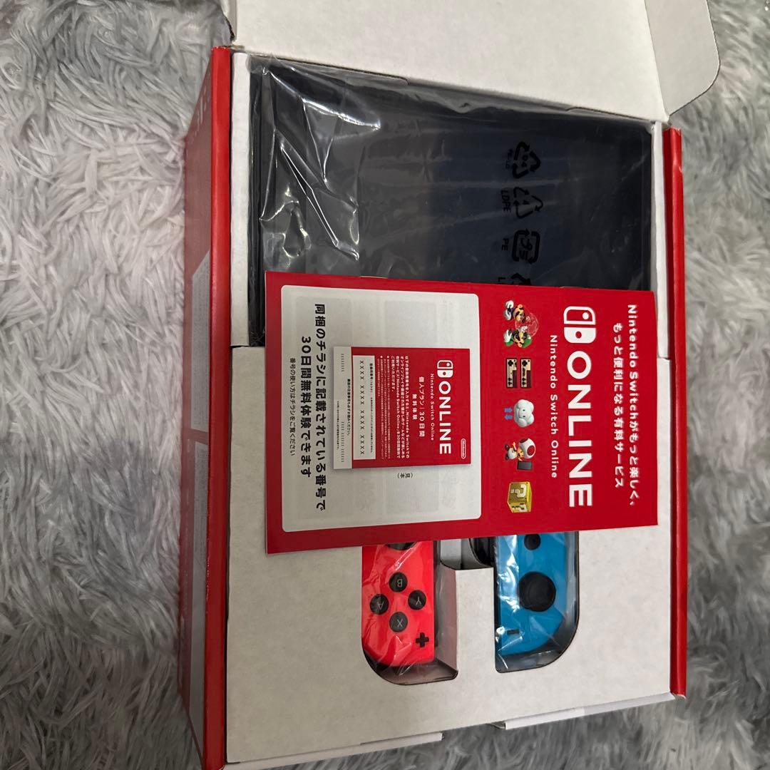 Nintendo Switch 青/オレンジ ジョイコン付き - メルカリ