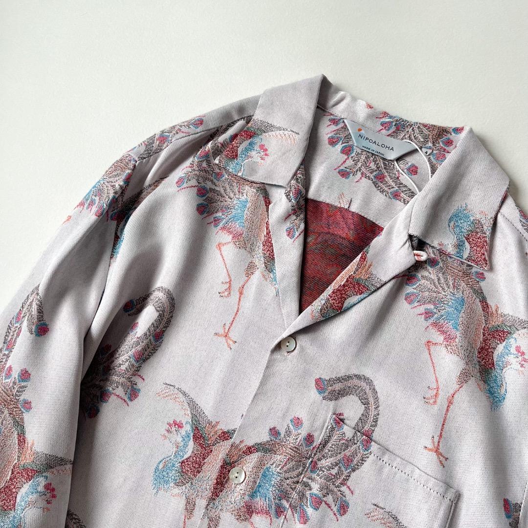 渋谷龍太さん着用 新品 NIPOALOHA シルク混 アロハシャツ 若冲 XXL