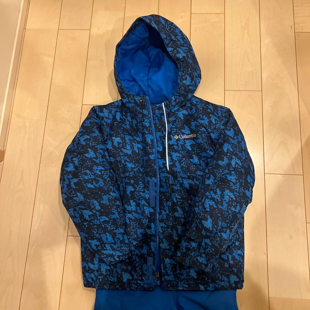 Columbia 子ども用スキーウェア 青黒 - メルカリ