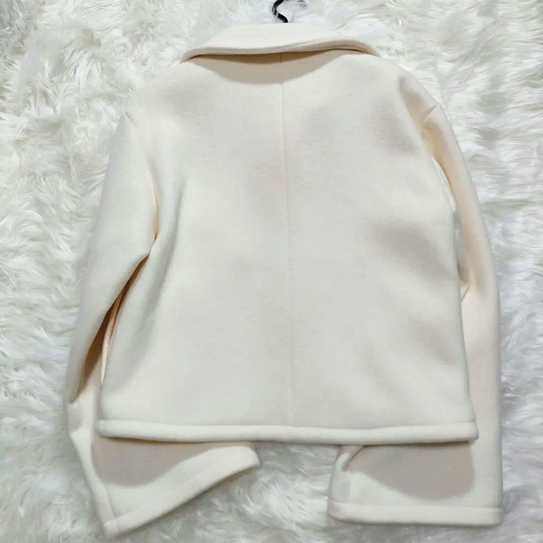 未使用☆和田颯 how Melton Coat Ivory 002 Da-iCE