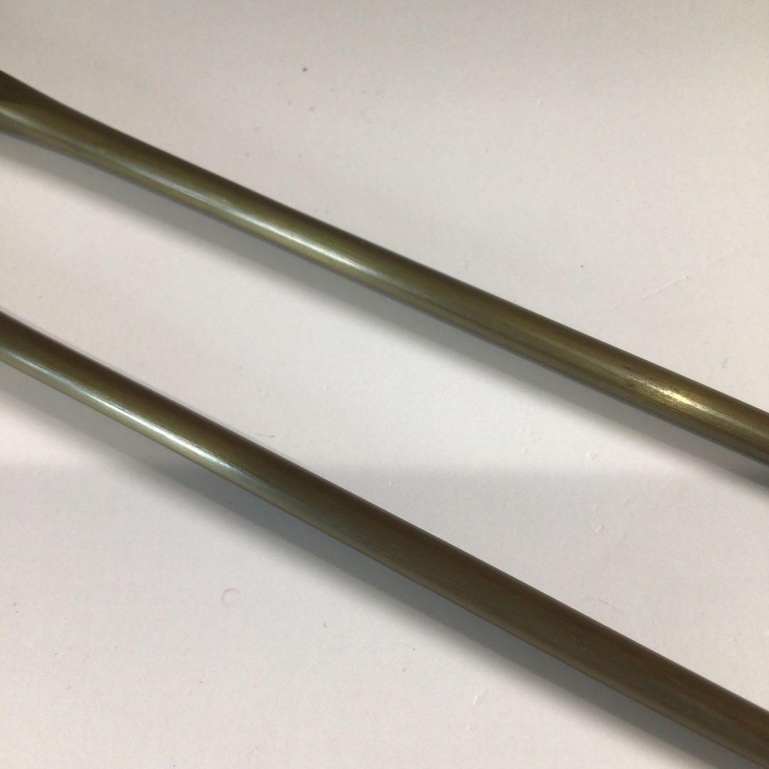 P627 火箸 『木村清五郎造』『菊頭』『四方すかし』『飾火箸』 共