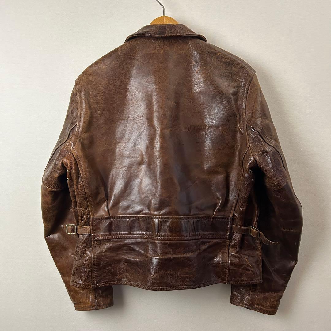 Vintage 90s【キムタク着用】エアロレザー ハーフベルテッド