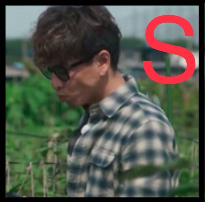 グランメゾン東京 RRL チェックシャツ オフホワイト×ネイビー キムタク