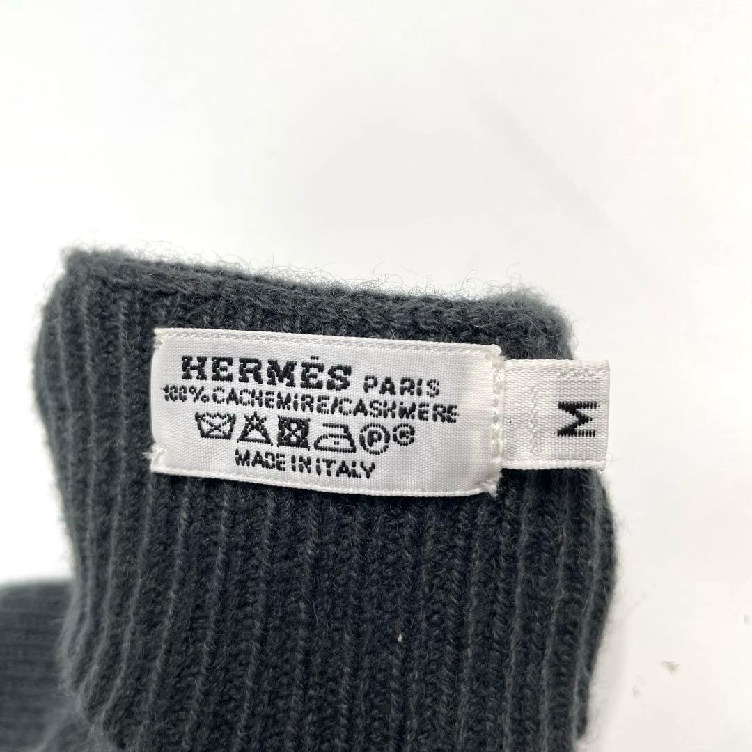 エルメス カシミア 手袋 グローブ M H柄 トリマイヨン - メルカリ