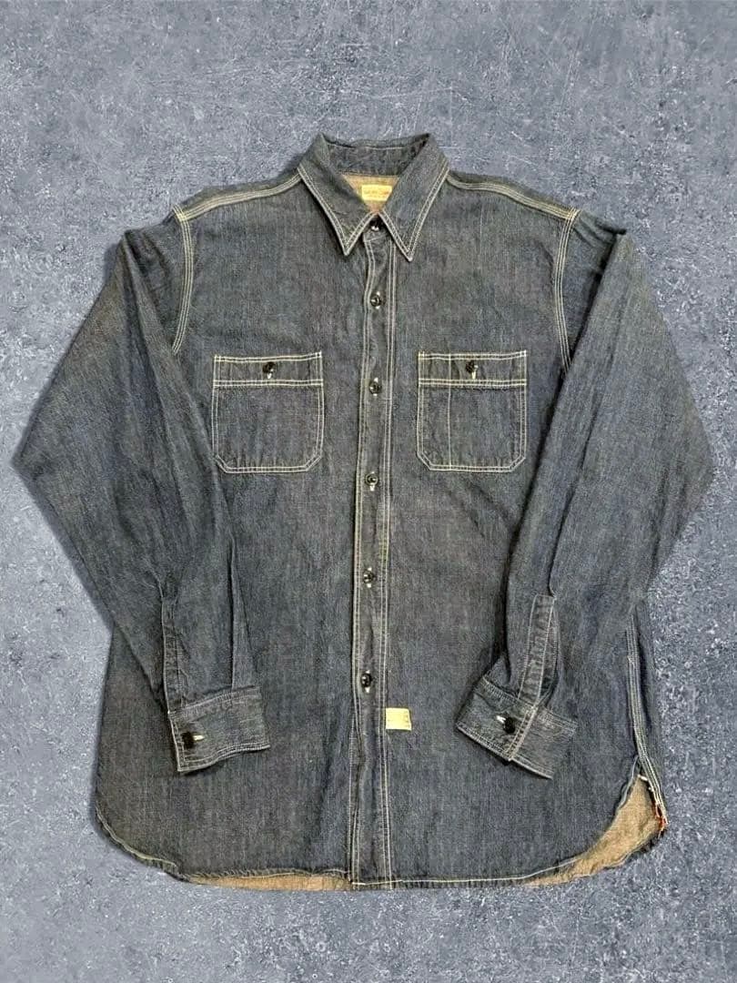 シュガーケーン　デニム　シャツ SUGAR CANE シュガーケーン SC27852 9オンス デニムシャツ 長袖 ワン