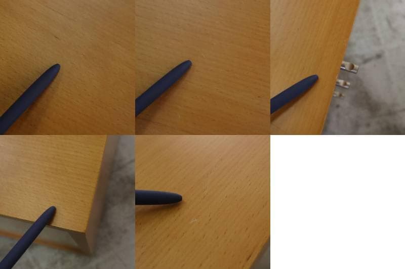 無印良品 廃番 3段 ビーチキャビネット デスクワゴン ブナ材