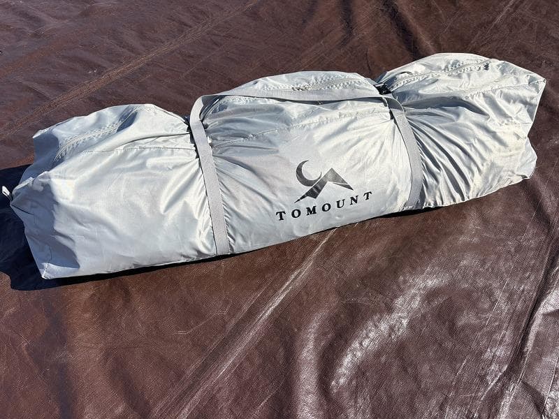 未使用！TOMOUNT ロッジ型 ワンタッチテント ブラックガムー