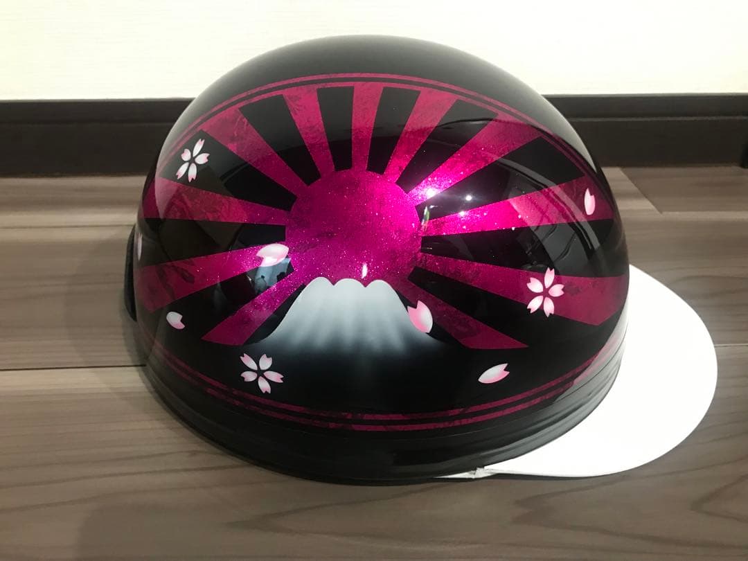 富士日章 コルク半 ヘルメット 旧車會 暴走族 CBX400F ゼファーχ 風防