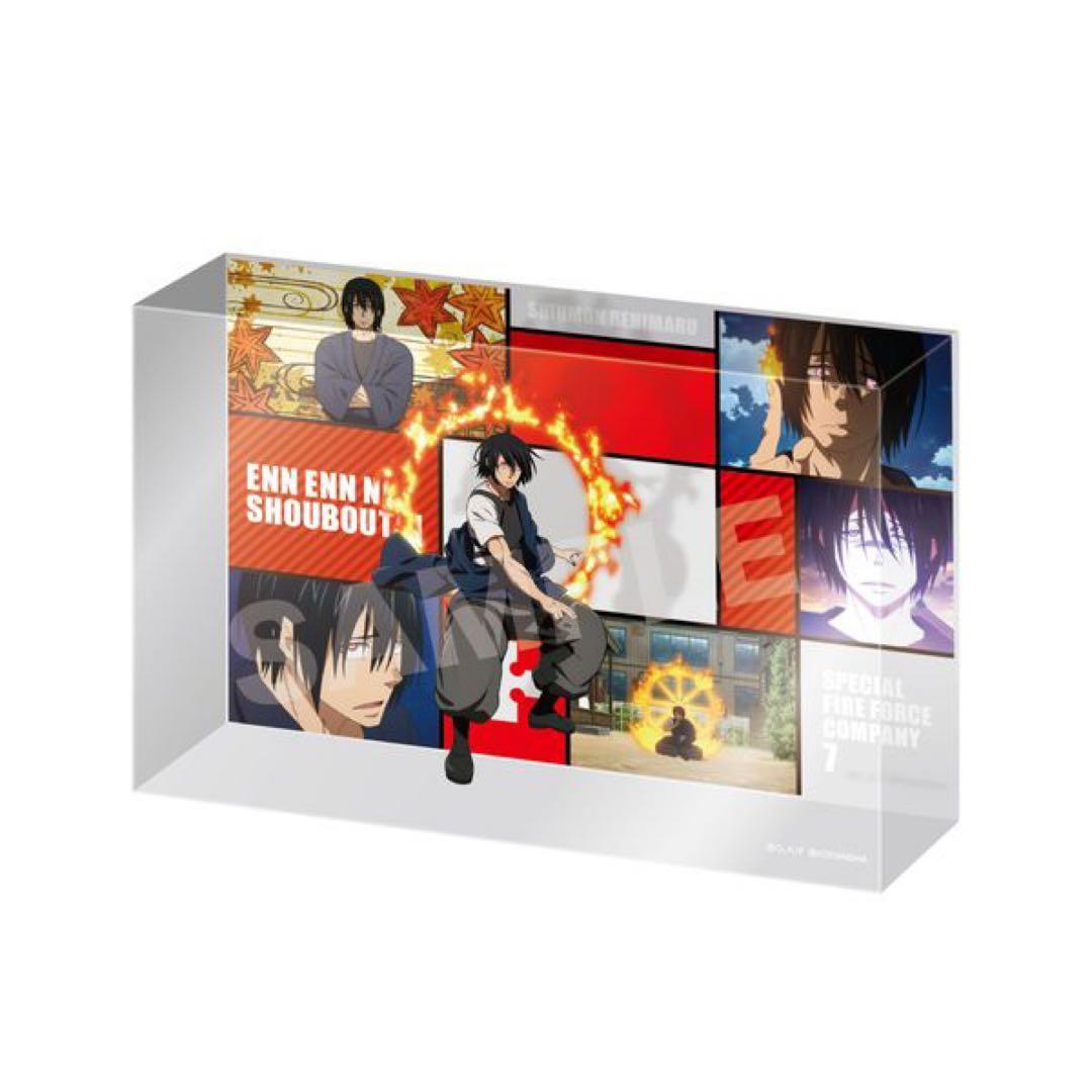 炎炎ノ消防隊 クリスタルアートボード アクリルブロック 新門紅丸